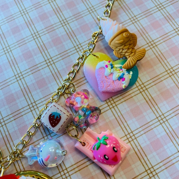 Kawaii Charm necklace cutecore candy sweets cookies Jpop - Picture 5 of 6